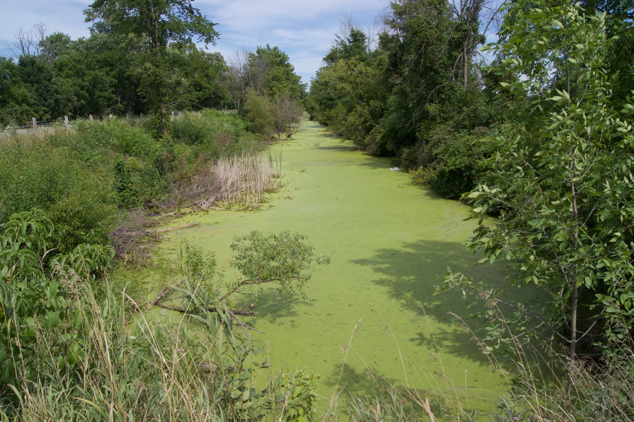 A feeder canal supplied water to the Welland Canal system